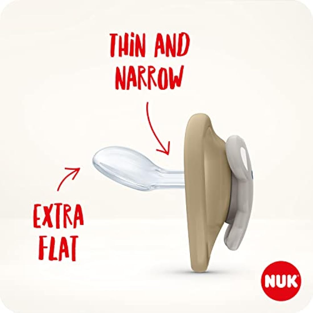 NUK Space Baby Dummy | 0-6m Silicone Soothers for Sensitive Skin | 2pk