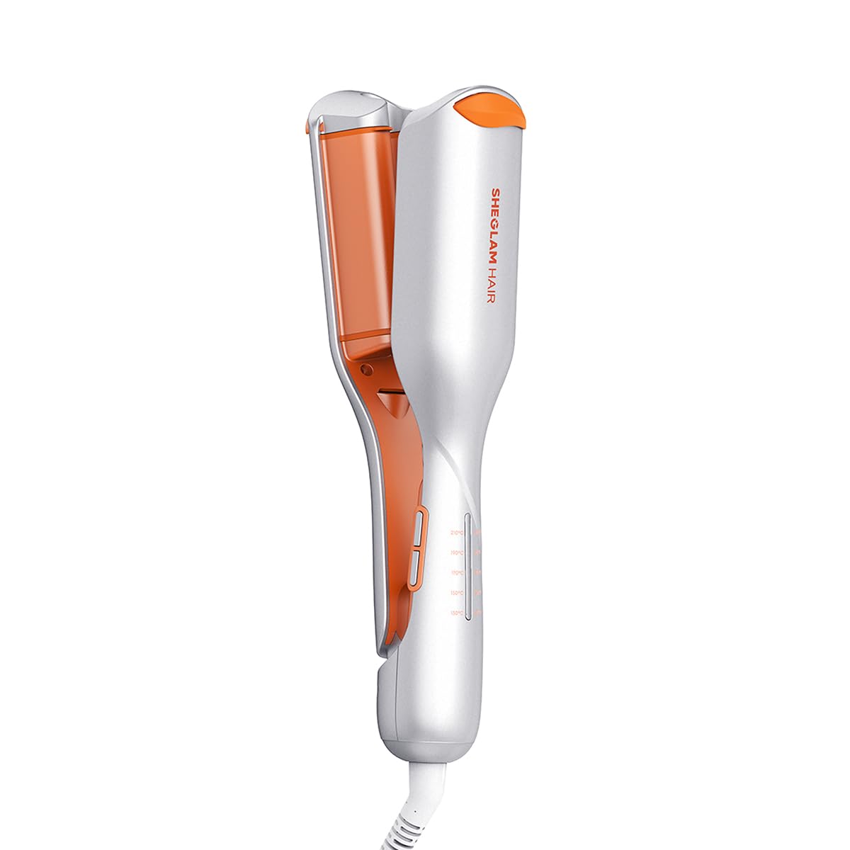 SHEGLAM Beach Babe Wave Iron – 19mm 2-Barrel Hair Crimper with Timer