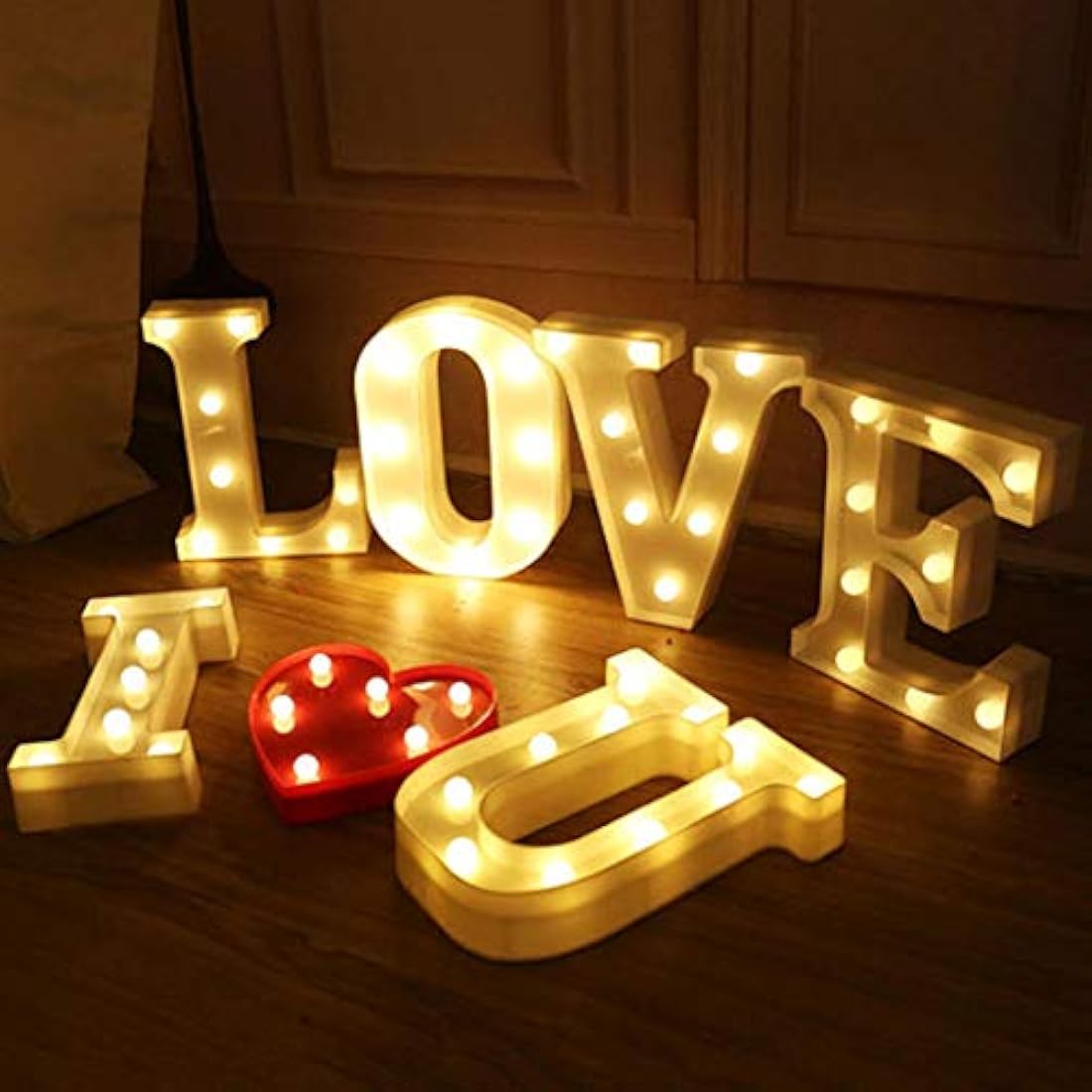 HONPHIER LED Marquee Letter Lights – Battery Operated Alphabet Sign (I)