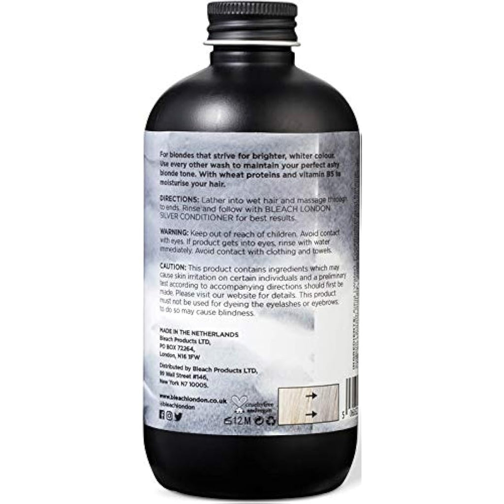 Bleach London Silver Shampoo, Conditioner & White Toner Hair Kit