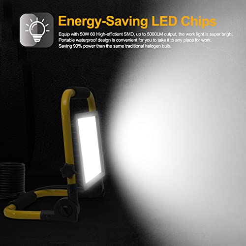 Sentoo LED Work Light –  Heavy-Duty Portable Jobsite Lamp