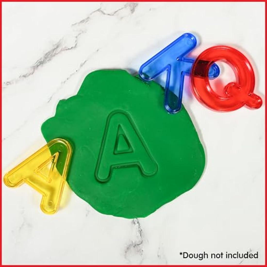 edxeducation Transparent Letters and Numbers | 36pc Sensory Play Set