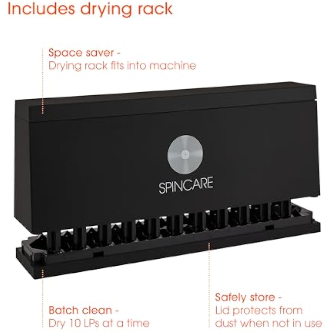 SPINCARE Vinyl Record Cleaner Kit | Complete Washer System for 500 LPs