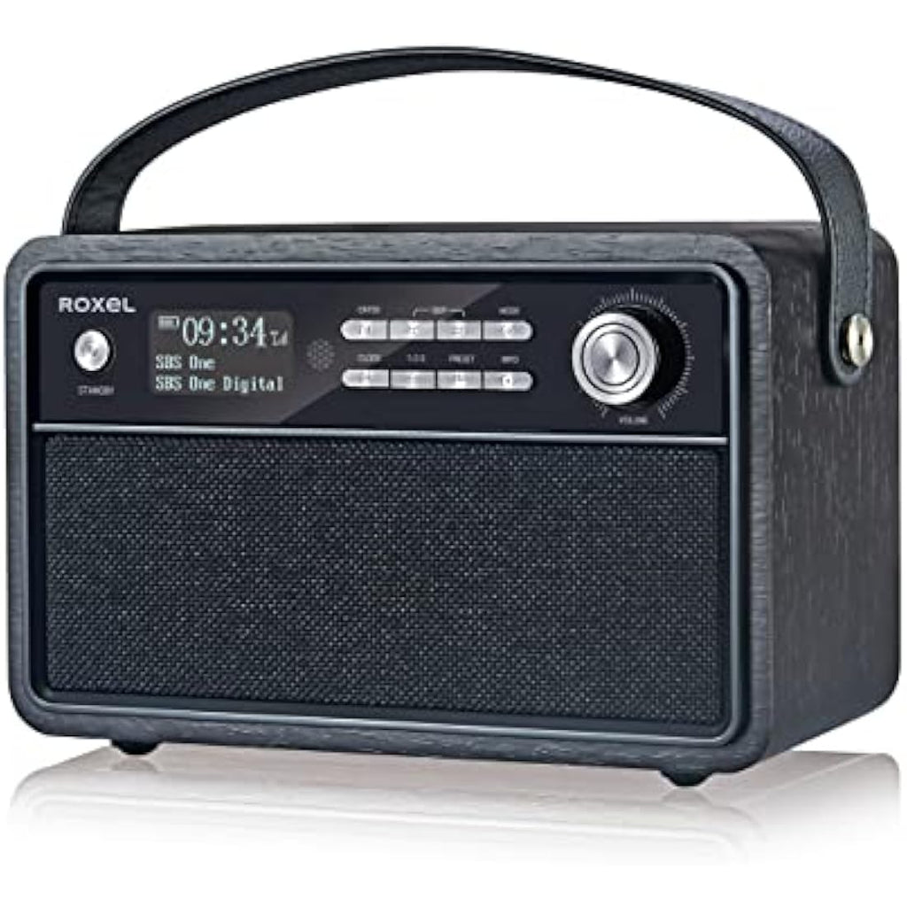 Roxel Retro D1 DAB+/FM Radio – Portable Wireless Speaker & Alarm Clock