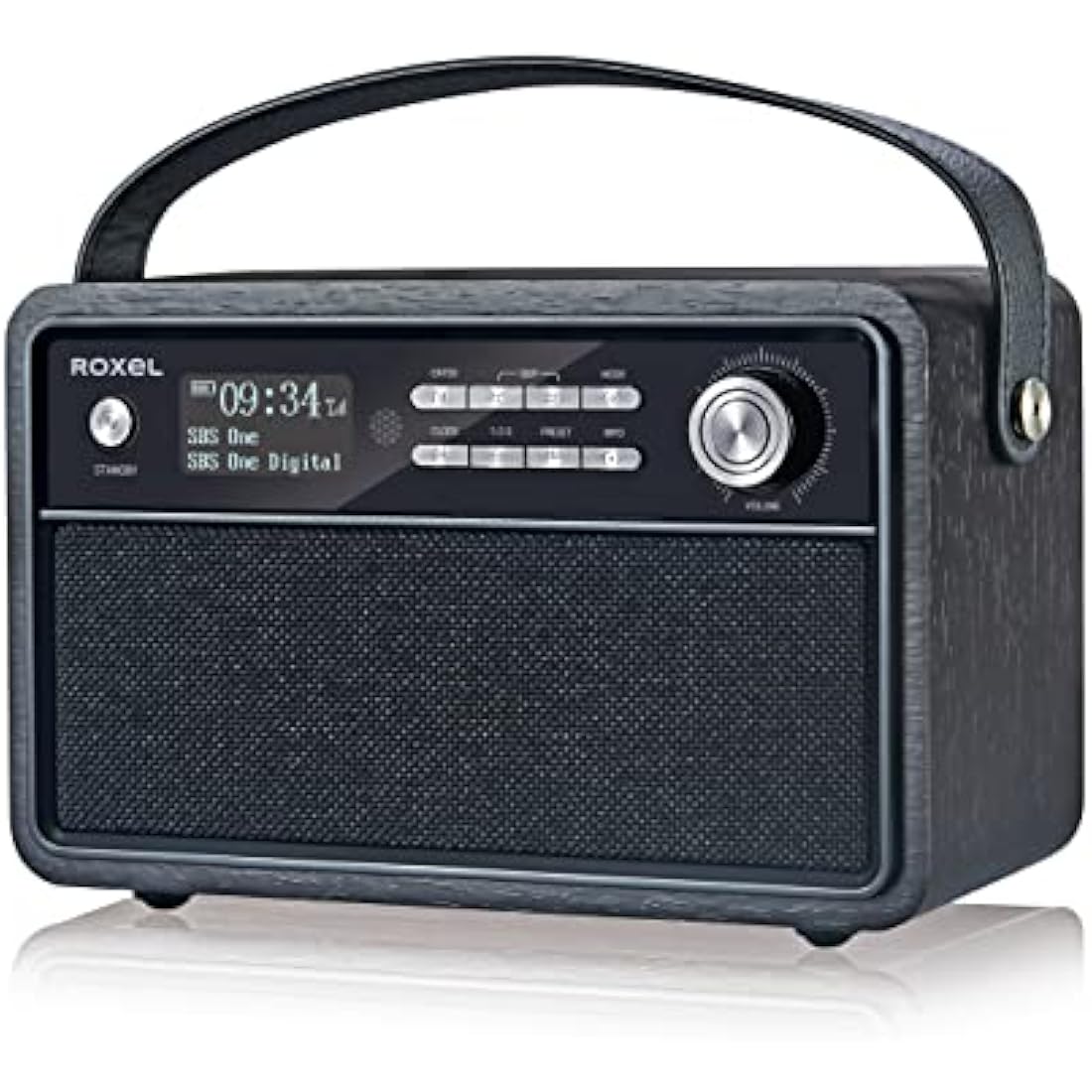 Roxel Retro D1 DAB+/FM Radio – Portable Wireless Speaker & Alarm Clock