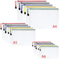 Vicloon Mesh Document Wallets – 15Pcs A4 A5 A6 Waterproof Zipper Bags