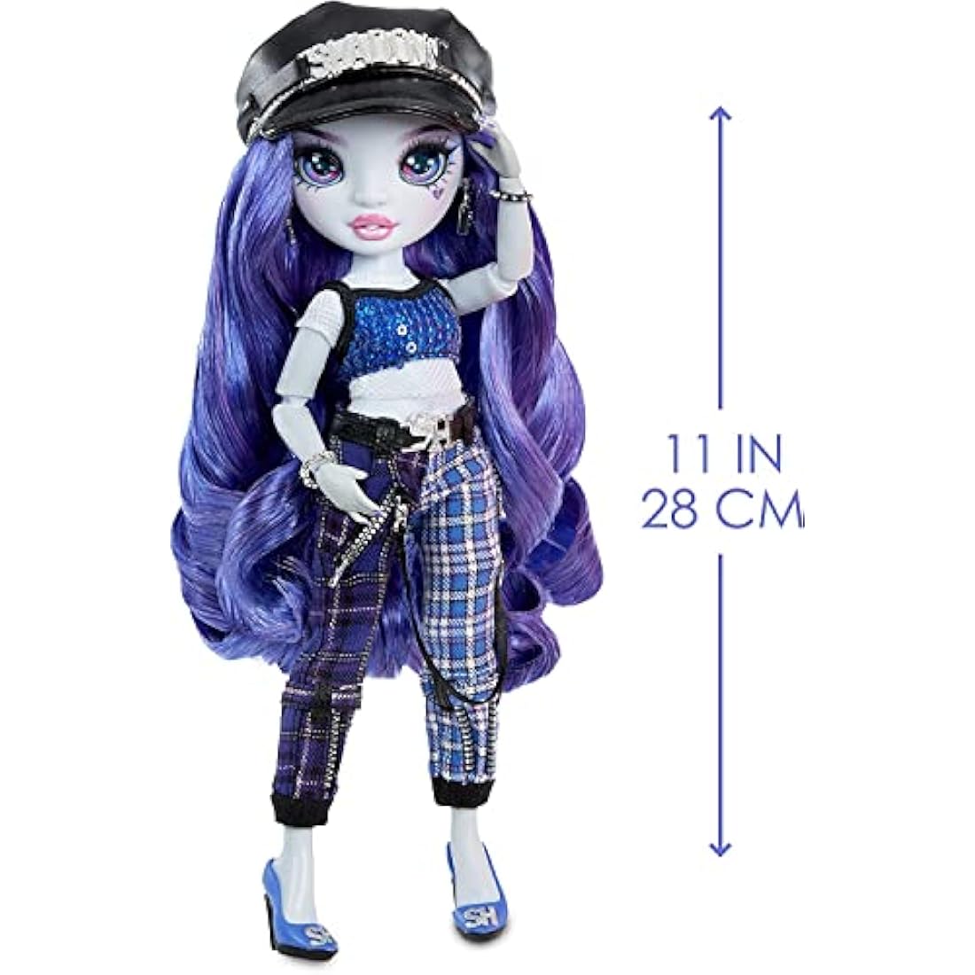 Shadow High Uma Van Hoose Neon Blue Fashion Doll with Rock Band Set