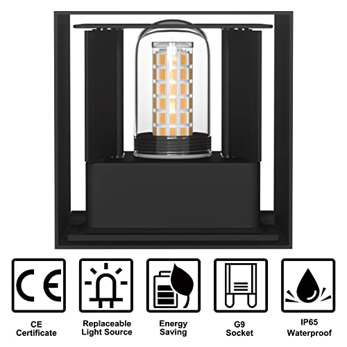 Jolof Store 7W LED Outdoor Wall Light – Modern Aluminum IP65 Sconce
