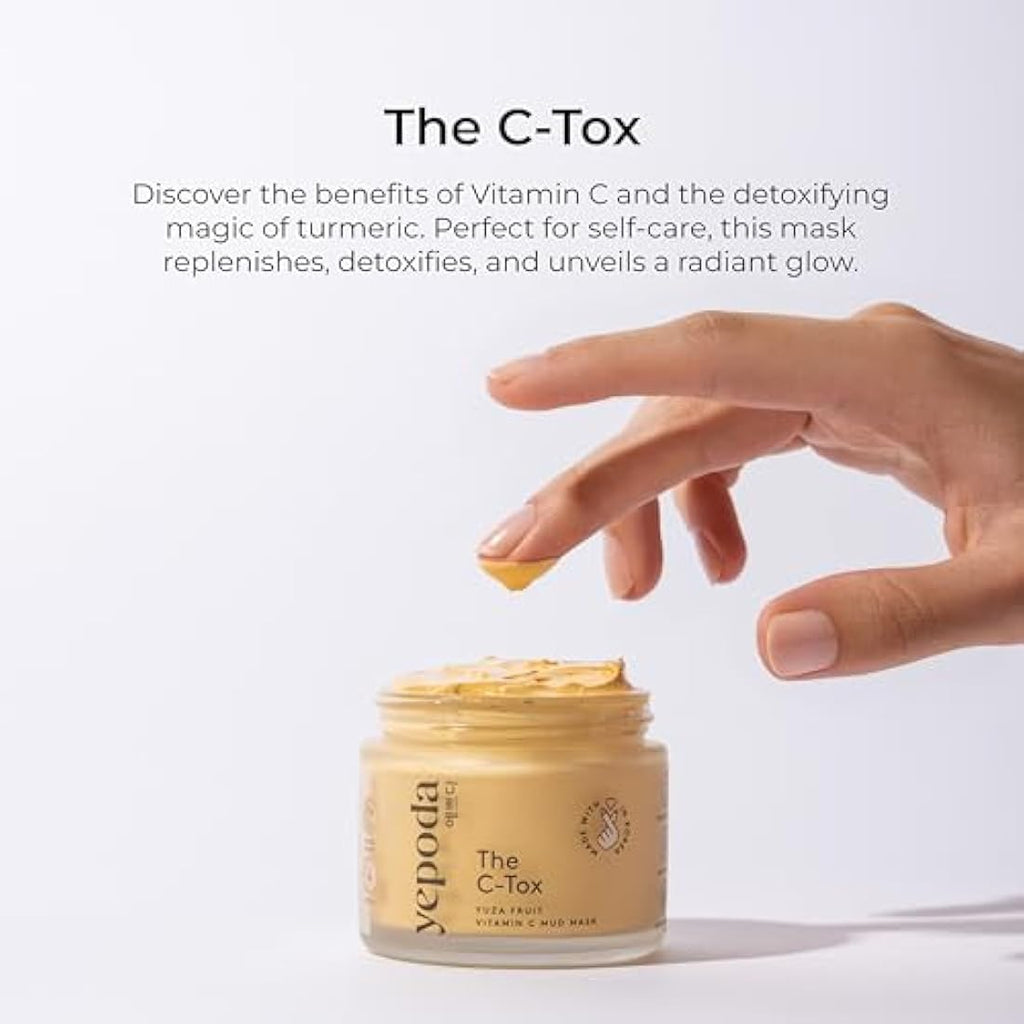 Yepoda The C-TOX Vitamin C Face Mask - Yuza & Turmeric Detox (80g)