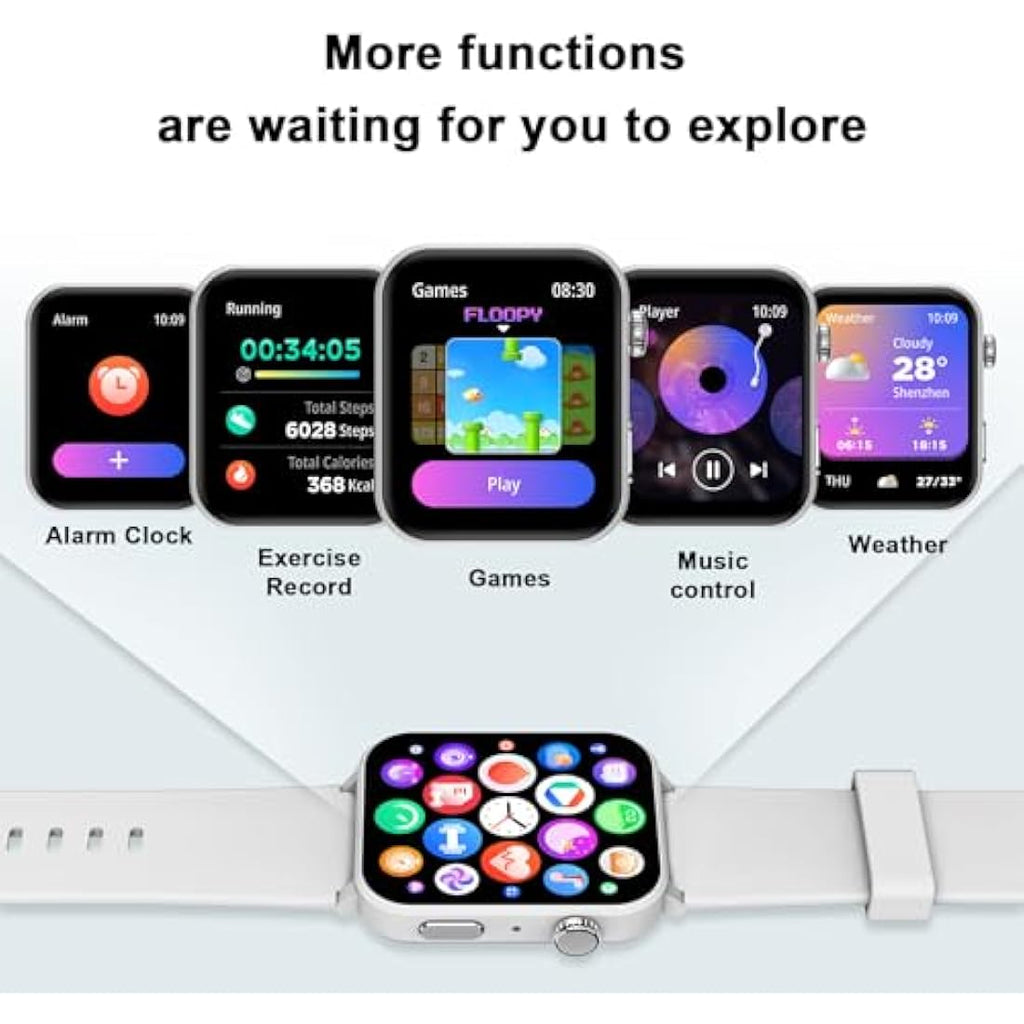 Blackview Smart Watch - 1.91" Fitness Tracker with Bluetooth Calling