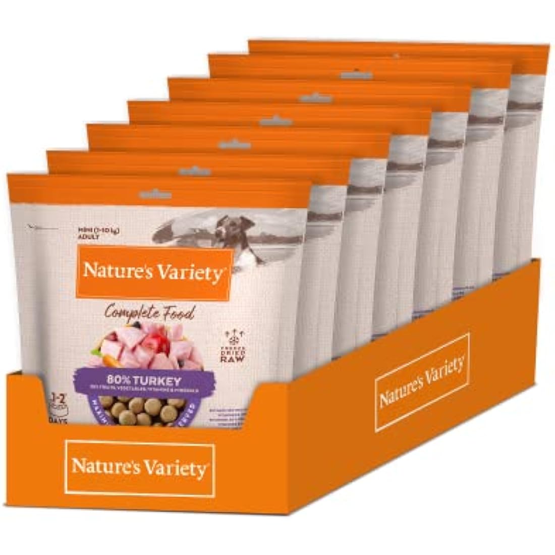 Nature's Variety Turkey Freeze-Dried Dog Food for Small Breeds – 7 x 120g