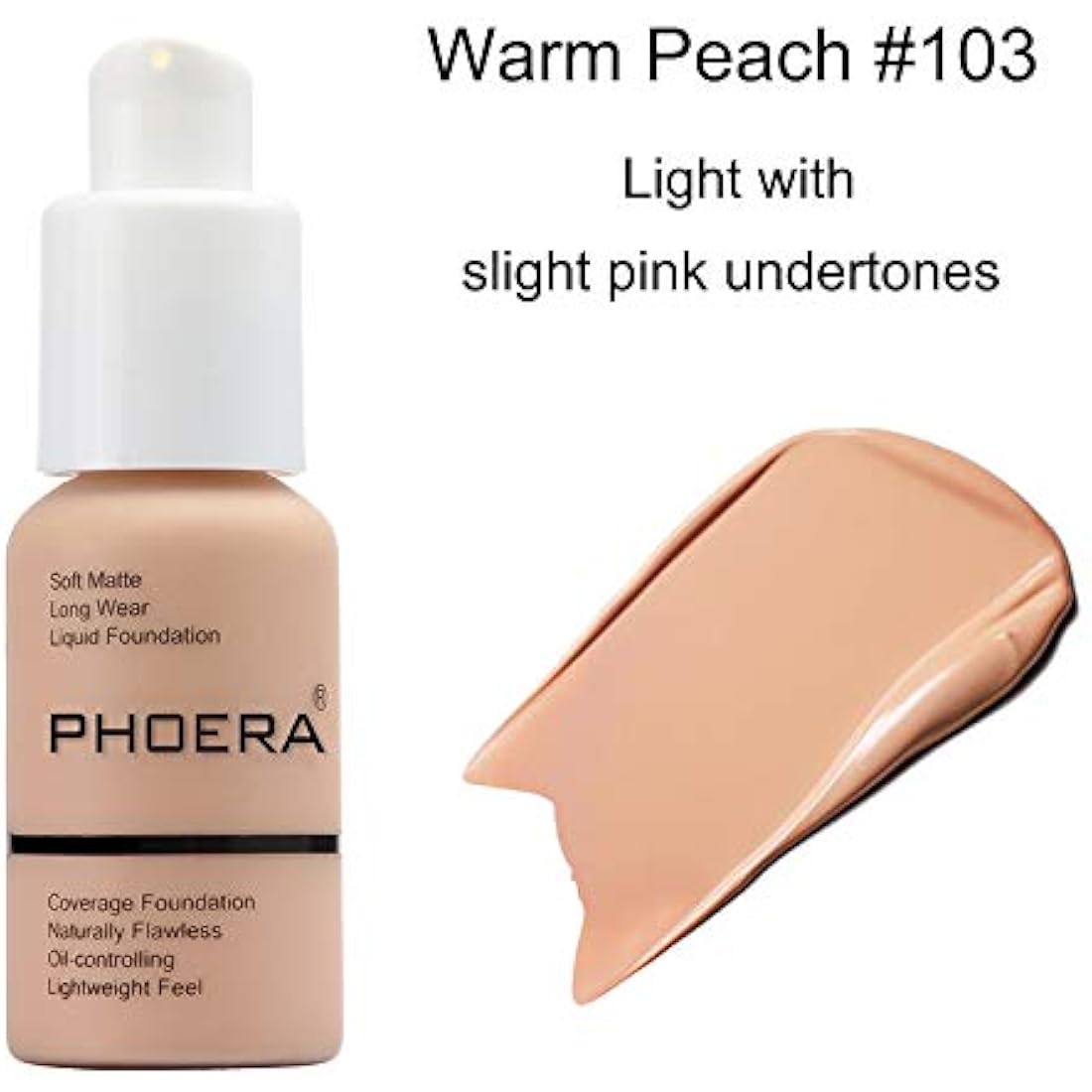 ABRUS Phoera Full Coverage Liquid Foundation – Matte Oil Control 30ml