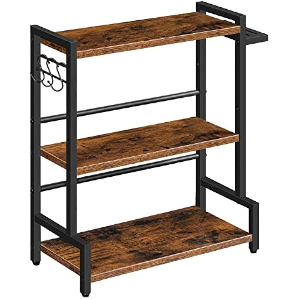 HOOBRO 3-Tier Spice Rack | Industrial Kitchen Countertop Organiser
