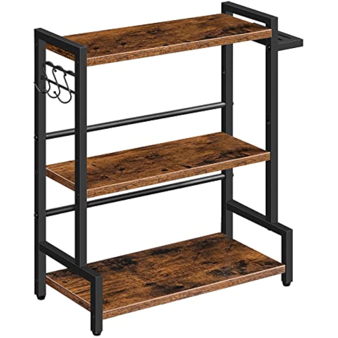 HOOBRO 3-Tier Spice Rack | Industrial Kitchen Countertop Organiser