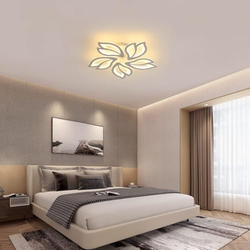 Jolof Store Modern Flower LED Ceiling Light – 45W Dimmable Floral Chandelier