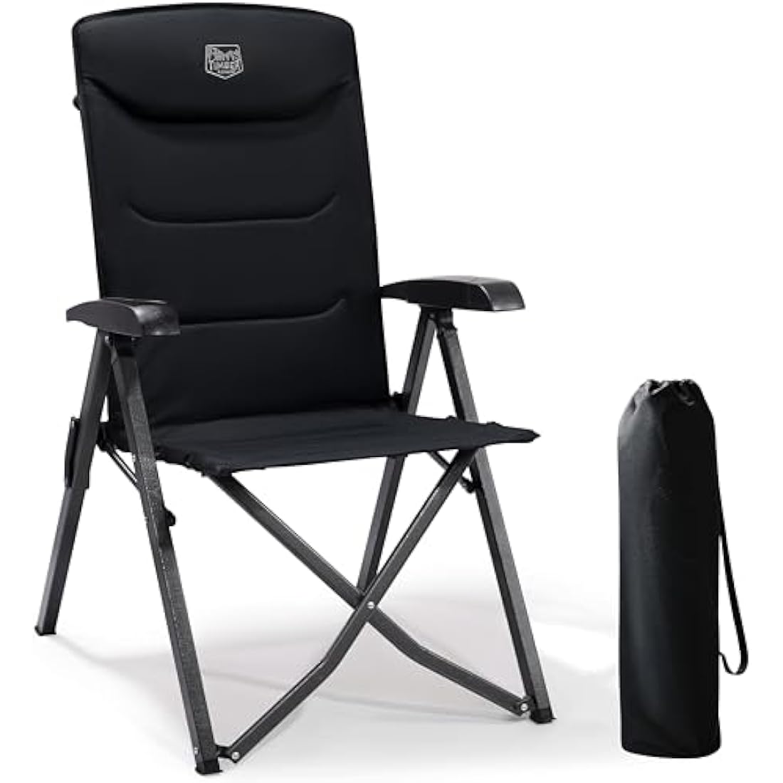 Timber Ridge Heavy Duty Camping Chair | Oversized 4-Position Recliner