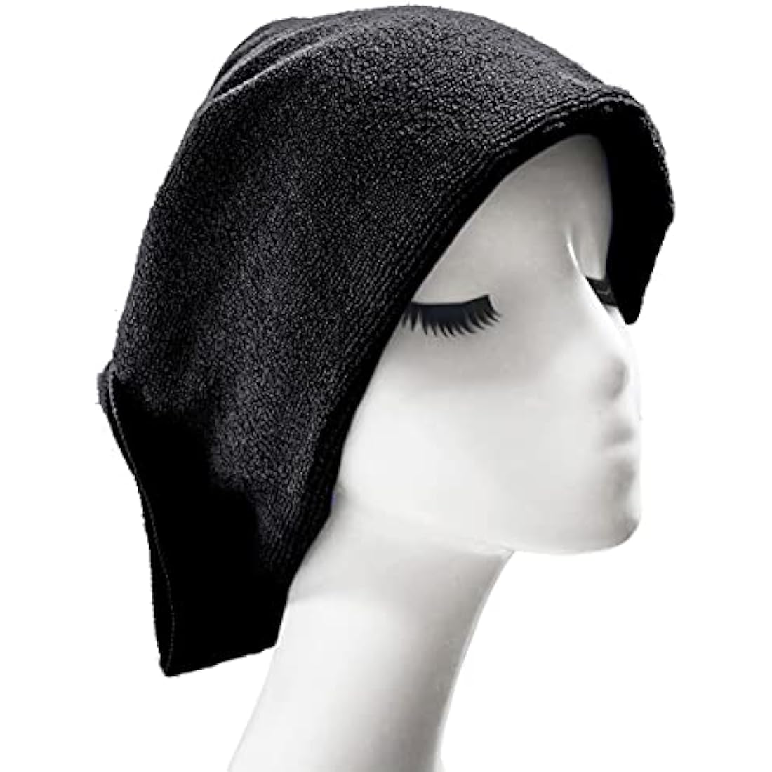 Polyte Microfibre Hair Drying Salon Towel - 12 Pack Quick Dry Black