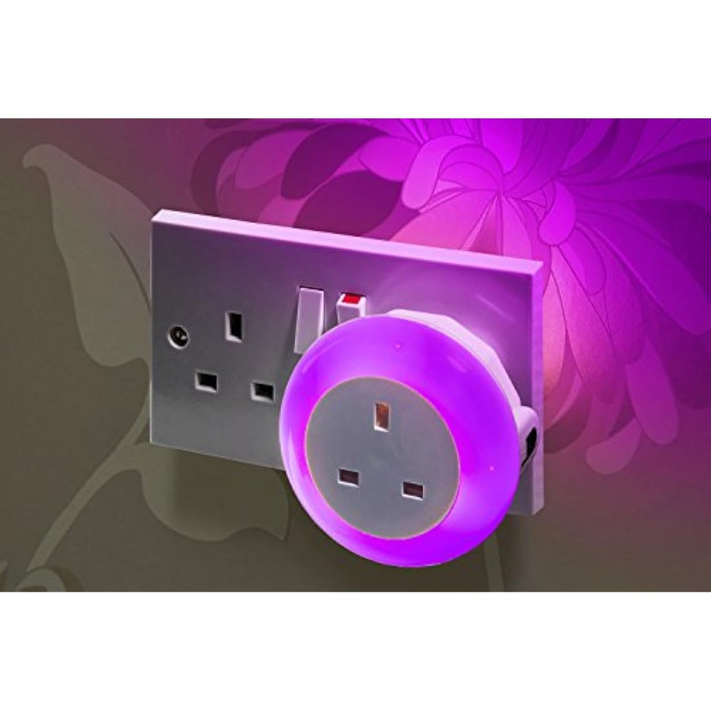 Auraglow LED Night Light | Plug Through Dusk Till Dawn Sensor - 3 Colour