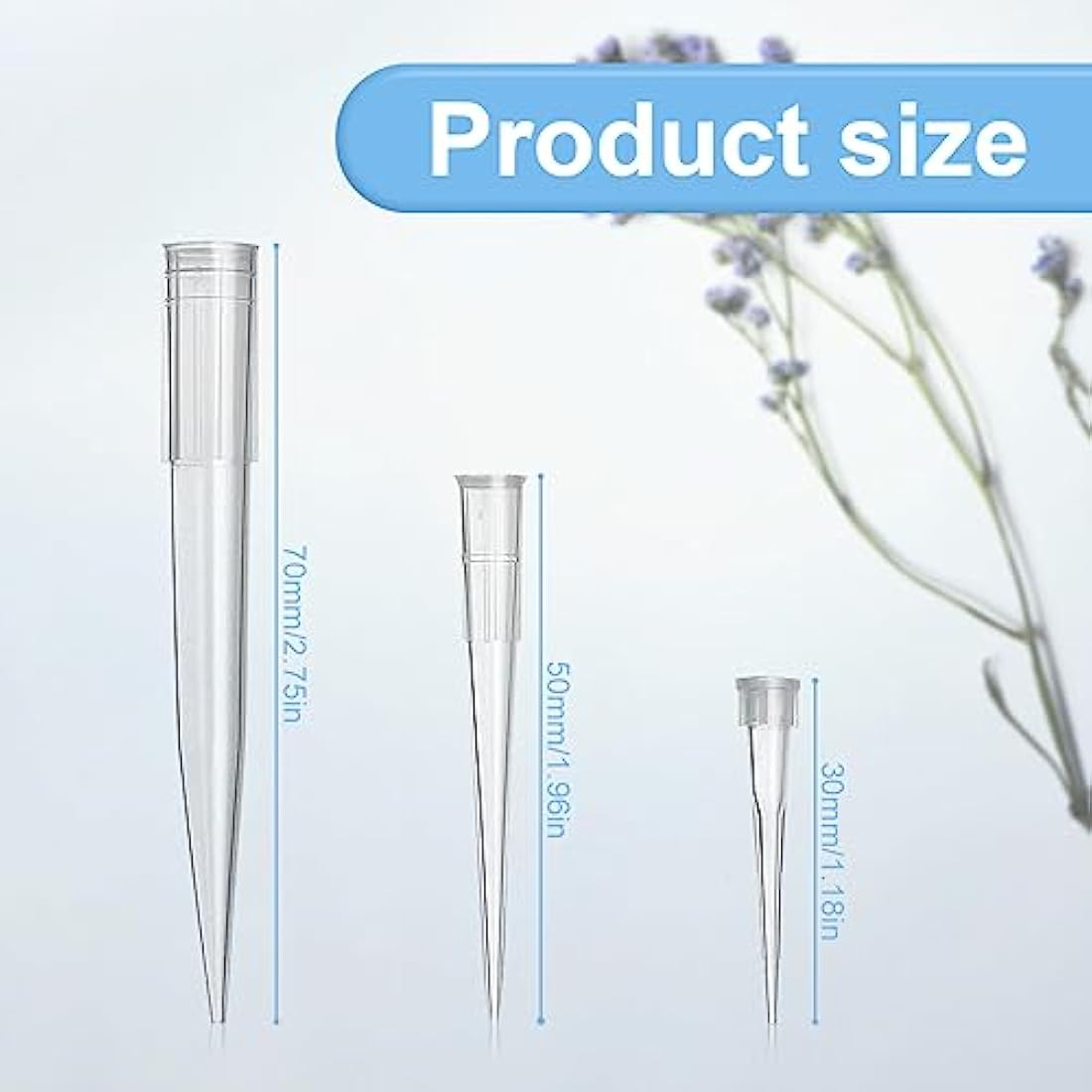 Jagowa 60-Piece Plastic Flower Tubes for Cake Decorating | 3 Sizes