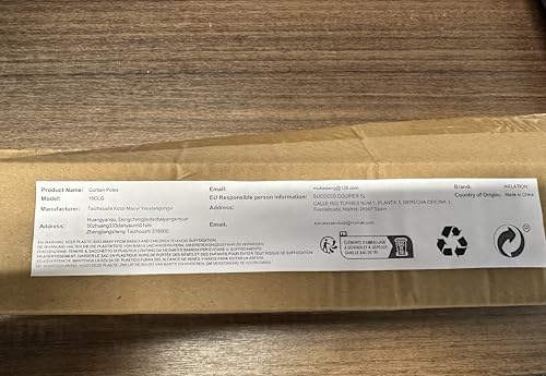 INFLATION Heavy Duty Double Curtain Rods | Silver Adjustable 76-330cm