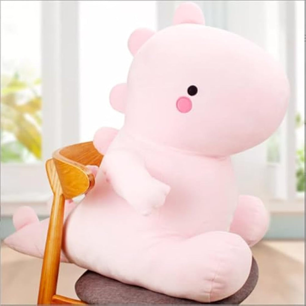 OUKEYI Cute Dinosaur Plush Stuffed Animal – Soft Kawaii Hugging Pillow, Pink