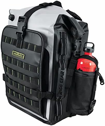 Nelson-Rigg Hurricane Waterproof Backpack & Tail Pack - 30L Black/Gray
