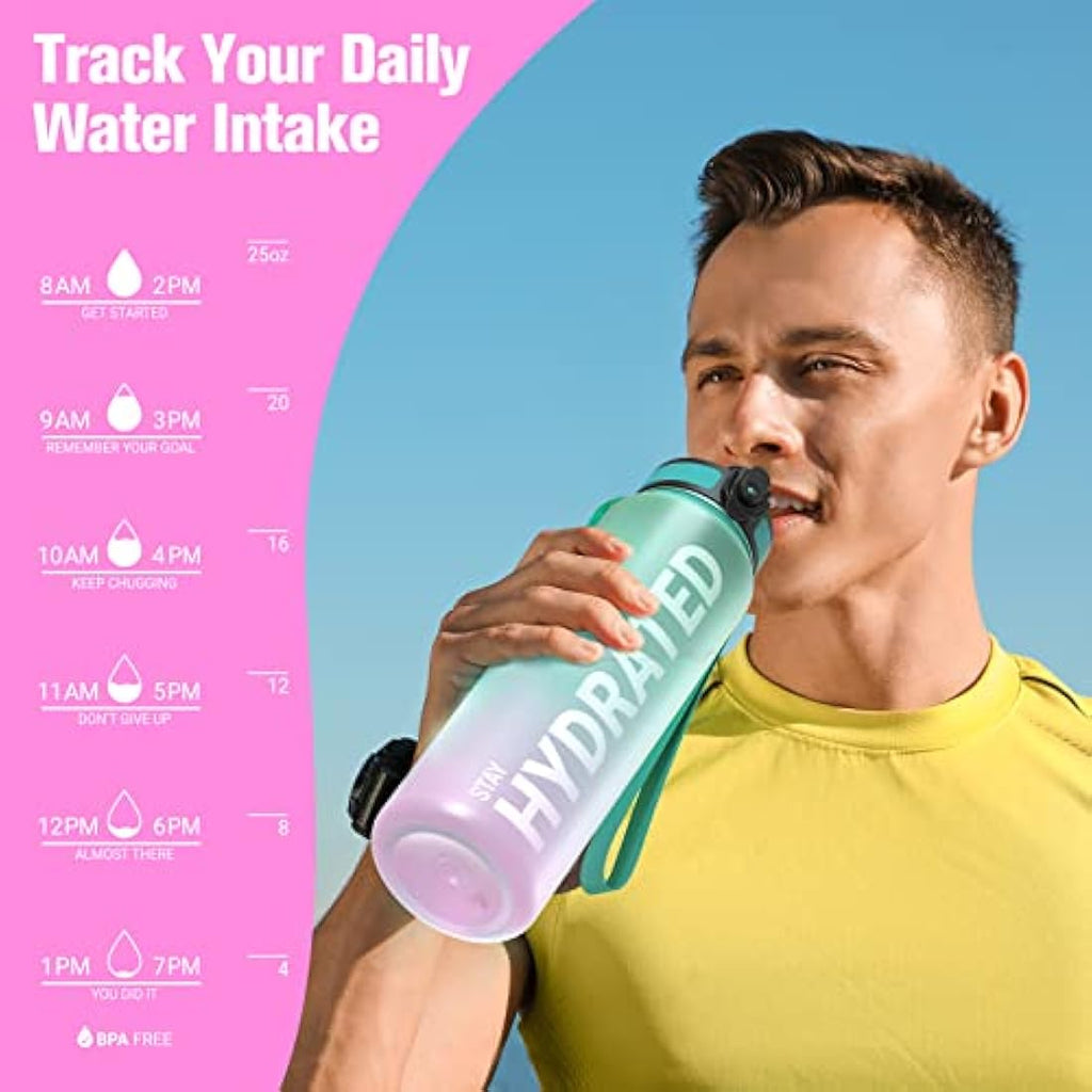 Sahara Sailor Motivational Water Bottle | 1L Tritan BPA Free Leakproof