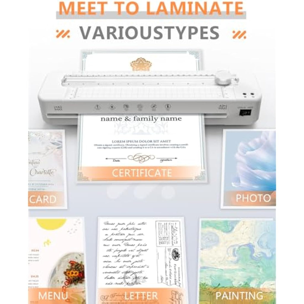 Raycial A3 Laminator Machine | Fast Warm-up Thermal & Cold Lamination