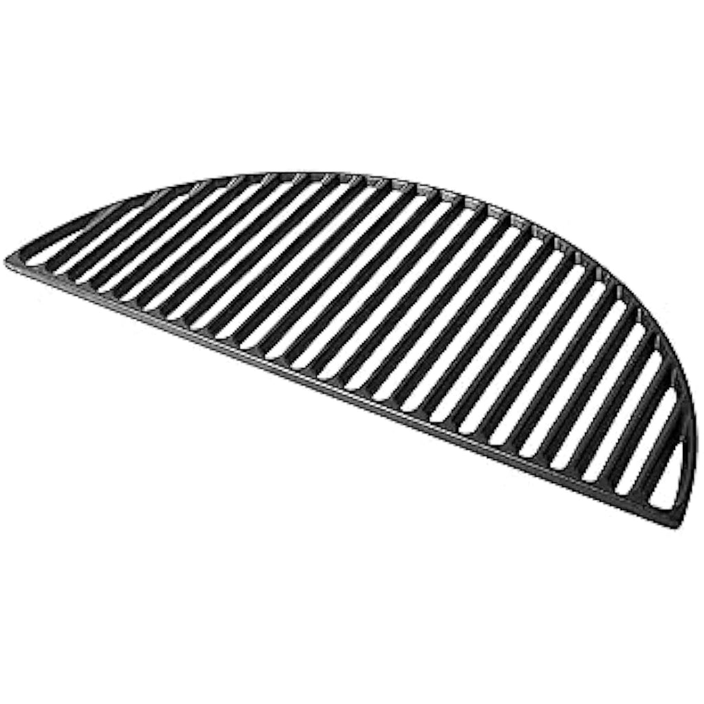 Kamado Joe Classic Half Moon Cast Iron Cooking Grate – Black Sear Grate