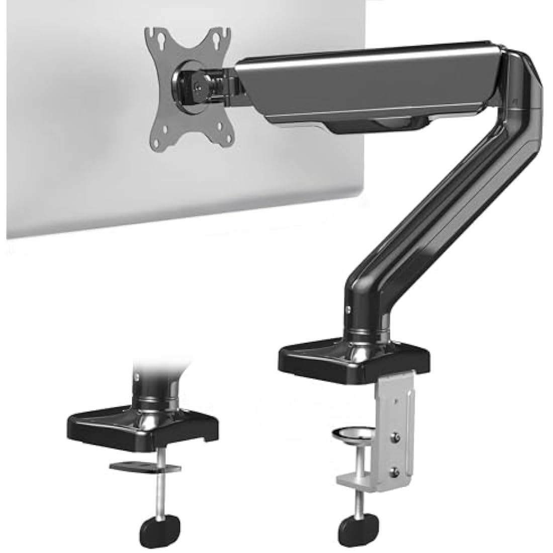 VIVO Single Monitor Arm – Height Adjustable VESA Desk Mount for 17-32" Screens