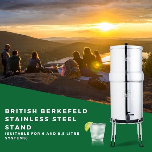 British Berkefeld Stainless Steel Water Filter Stand for 8.5L Systems