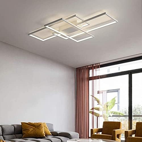 Modern LED Ceiling Light – Dimmable Flush Mount Chandelier