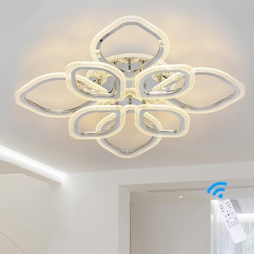 Modern LED Leaf Ceiling Lamp | 100W Dimmable Flush Mount