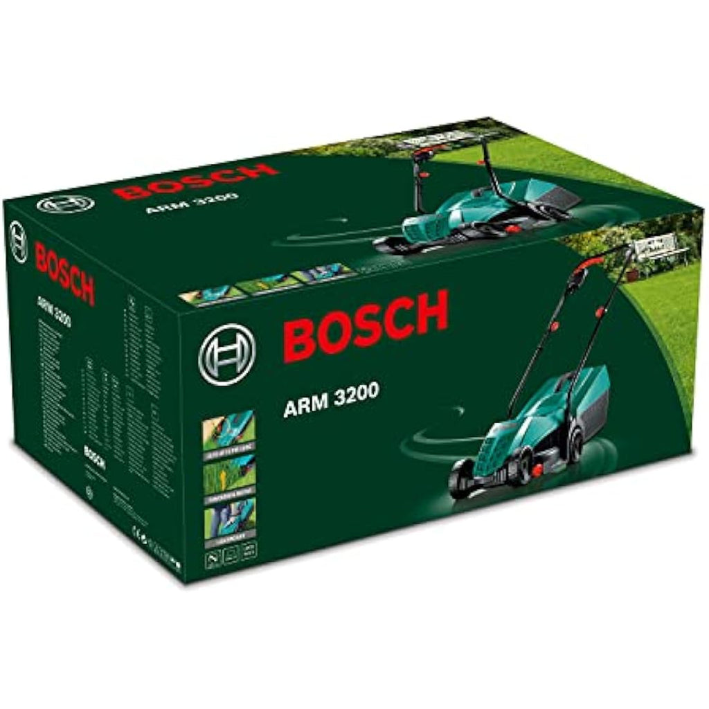 Bosch ARM 3200 Electric Lawnmower - 1200W, 32cm with Extra Blade