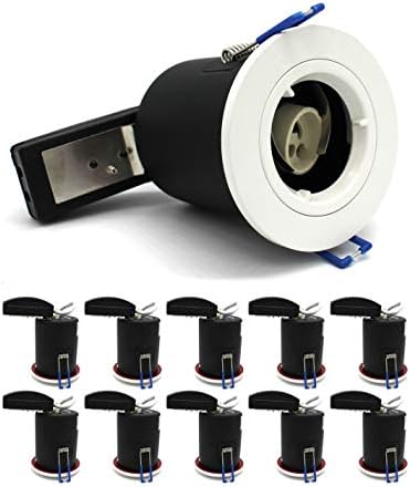 Sanlumia 10-Pack Fire Rated GU10 Recessed Ceiling Downlights | White