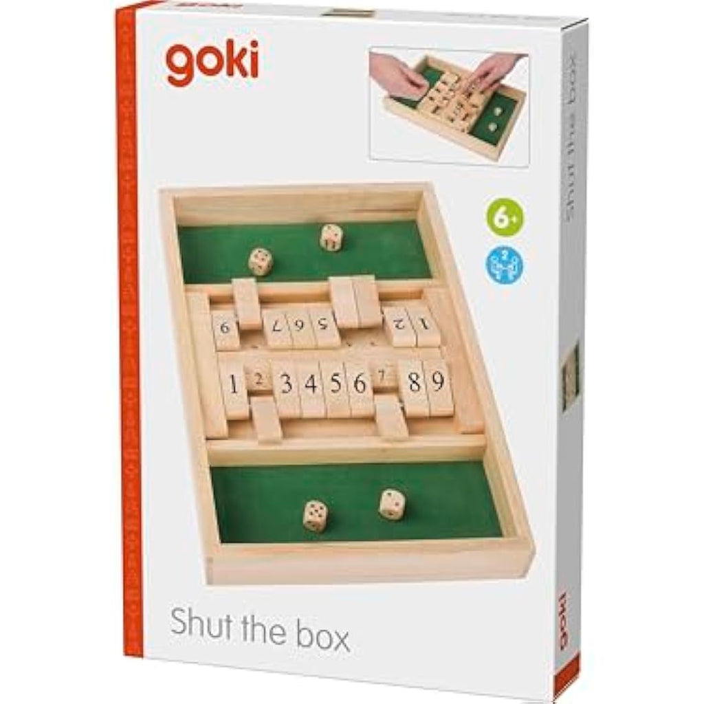 GoKi Wooden Double Shut the Box Game – Educational Math Board Game