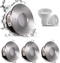 Sweier IP65 Waterproof LED Recessed Spotlight - 5W GU10 3000K (4 Pack)