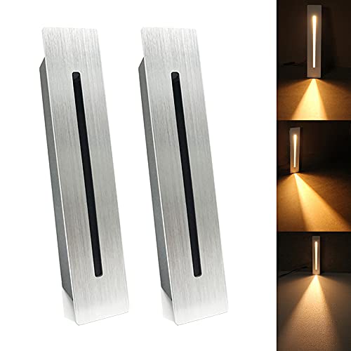 LED Recessed Stair Light – Aluminum Indoor Step Lamp, 2PCS