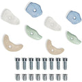 MAMOI Kids Climbing Wall Holds – 4 Piece Concrete Rock Climbing Stones