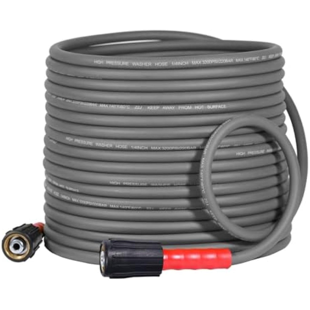 YAMATIC 50FT Pressure Washer Hose – 3200 PSI Kink Resistant M22 Replacement