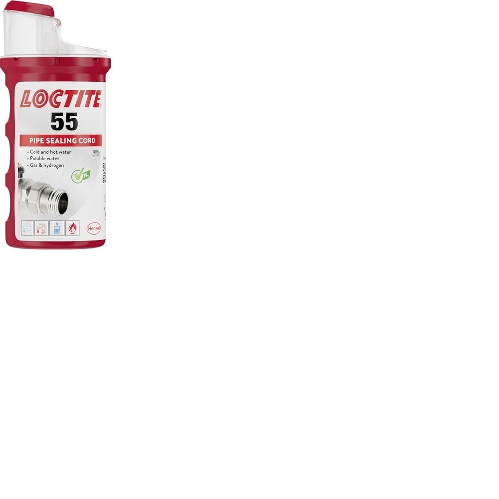 Loctite 55 Pipe Thread Sealant Cord for Metal and Plastic Fittings, 160m