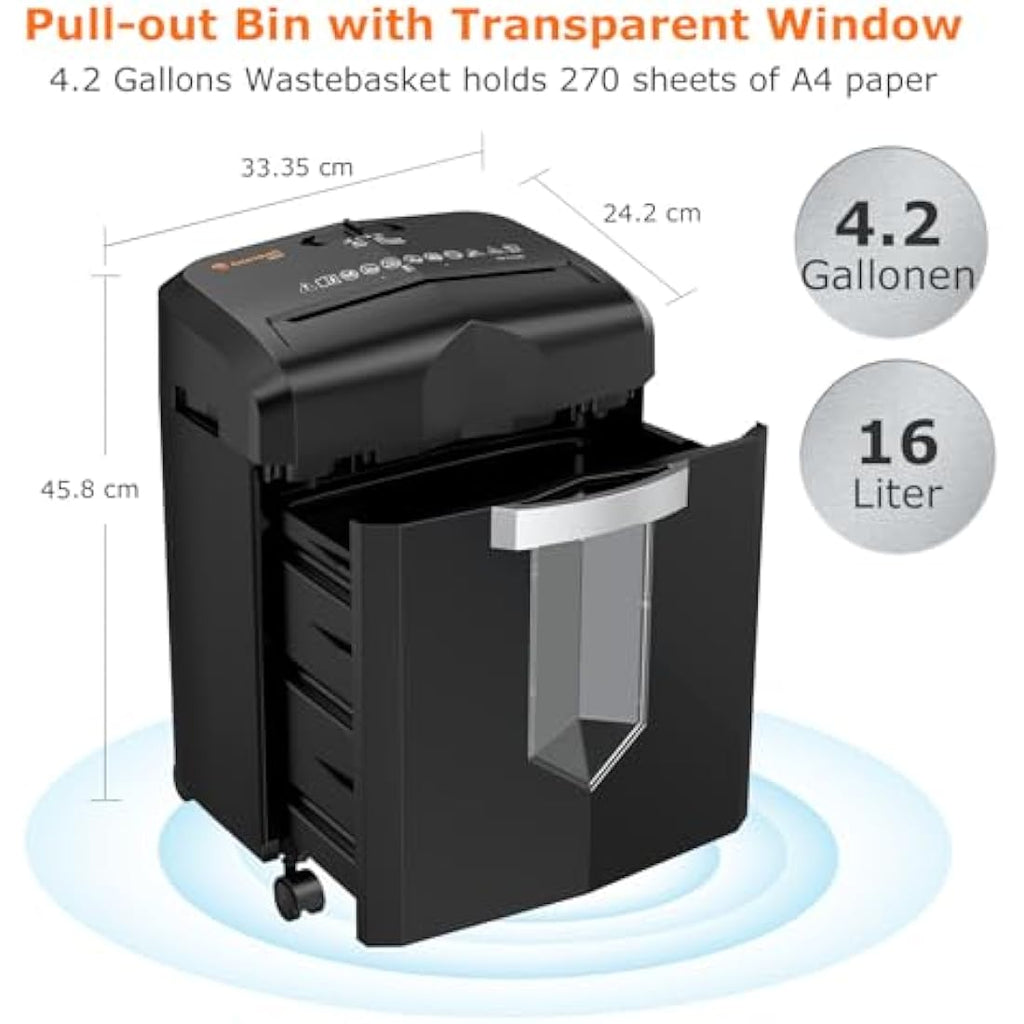 Bonsaii 12-Sheet Micro-Cut Paper Shredder | 60-Min Heavy Duty (C266-B)