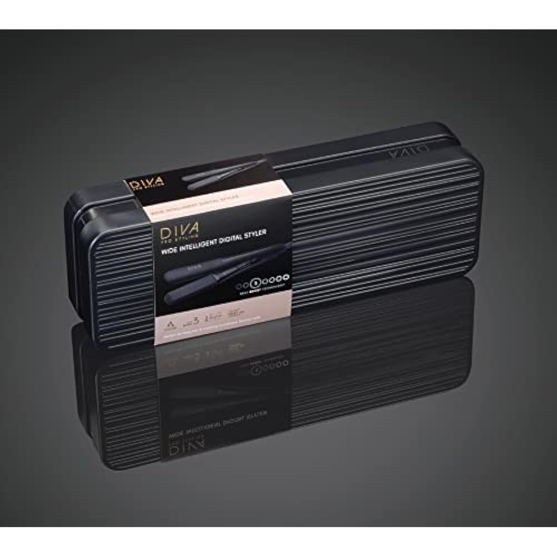 Diva Pro Wide Digital Hair Straightener | Keratin & Argan Oil Ceramic
