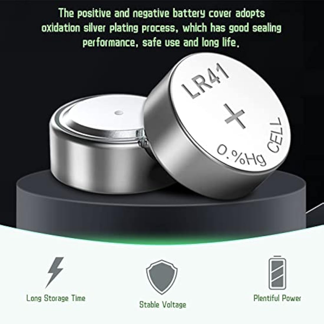 LR41 AG3 1.5V Alkaline Button Cell Batteries - 100 Pack