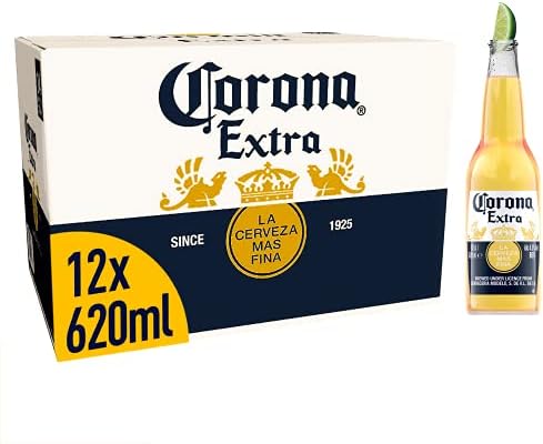Corona Extra Mexican Lager Beer - 12 x 620ml Large Sharing Bottles