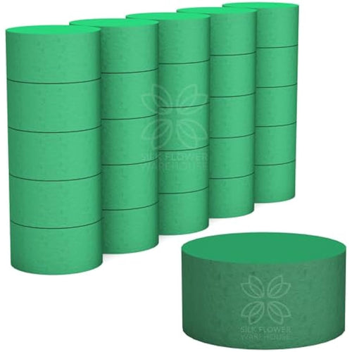 20 Pcs Round Floral Foam – Wet Biodegradable Flower Foam