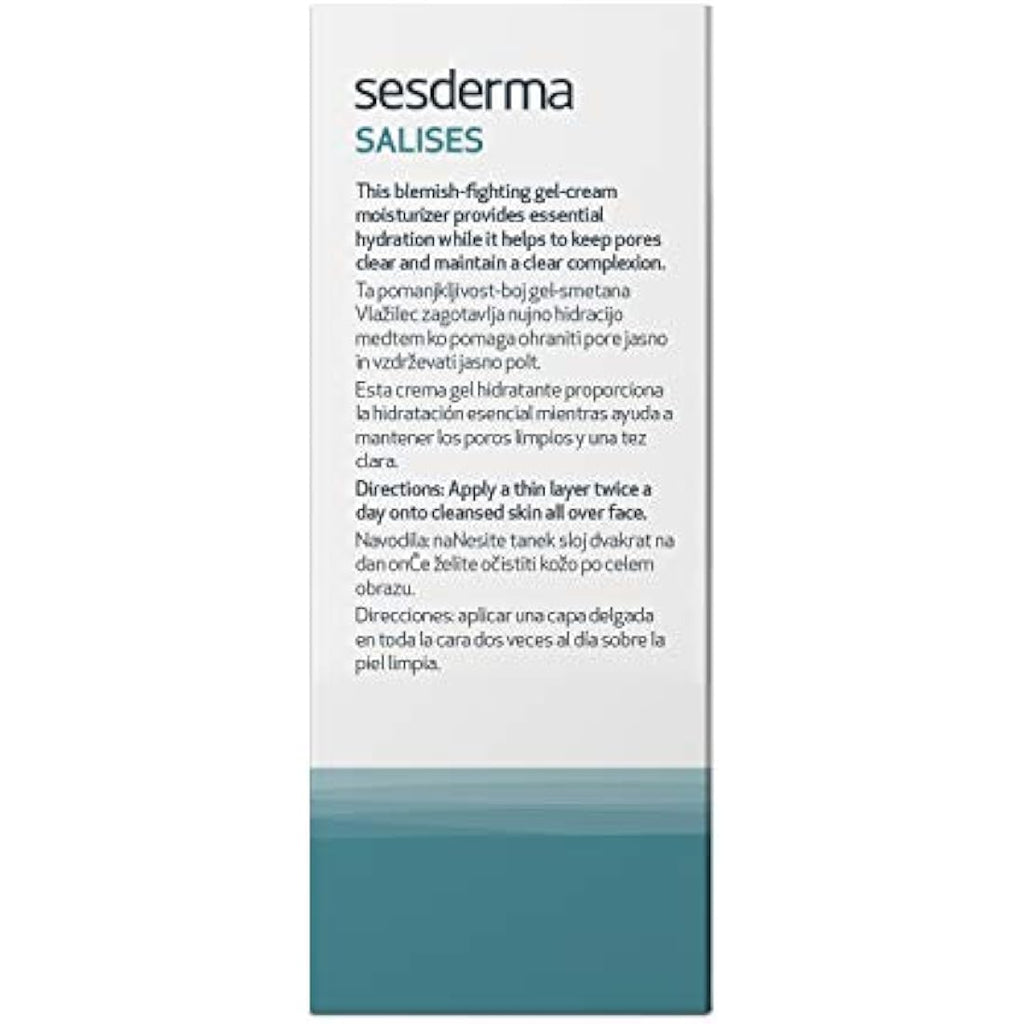 Sesderma Salises Moisturising Gel Cream – Oil-Free Acne Face Moisturiser