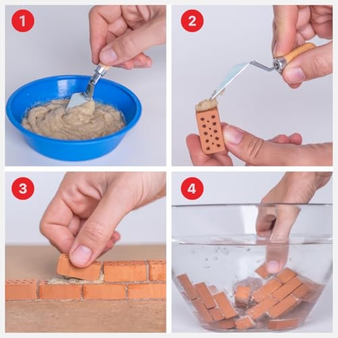 Teifoc 1000 Basic Starter Set | Reusable Brick & Cement Building Kit