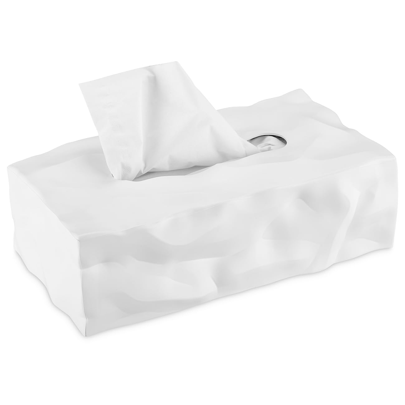 Essey Wipy Cube II - Design Kosmetiktuchspender aus TPE, Weiß
