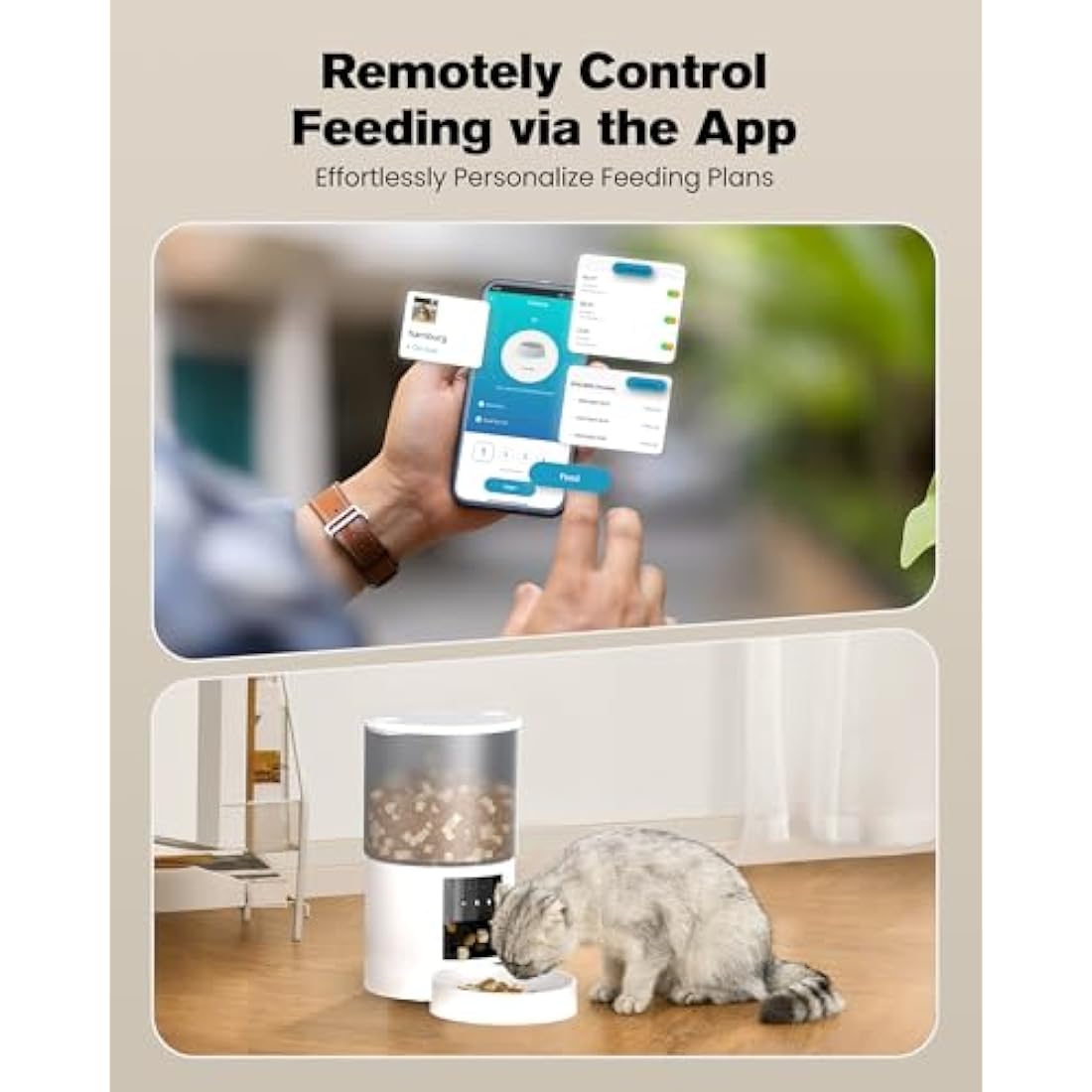 Jolof Store Automatic Cat Feeder – 4L WiFi Smart Food Dispenser with App